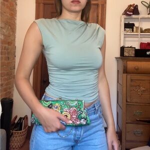 Abercrombie & Fitch Light Blue Muscle Tee